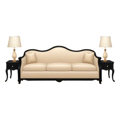 beige room filled with classic show house furniture with ears of all skin colors protruding from the wall as wallpaper every 6 inches apart both up and down sticker