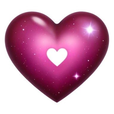  galaxy heart Burgundy sticker