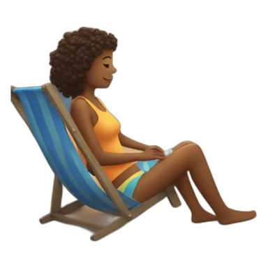 Sitting in a beach watching sunrise  sticker