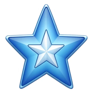 Create a verified badge a blue star with a white verified  sticker