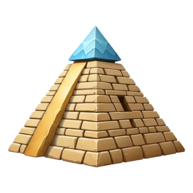 A pyramid sticker