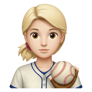 Softball preppy sticker