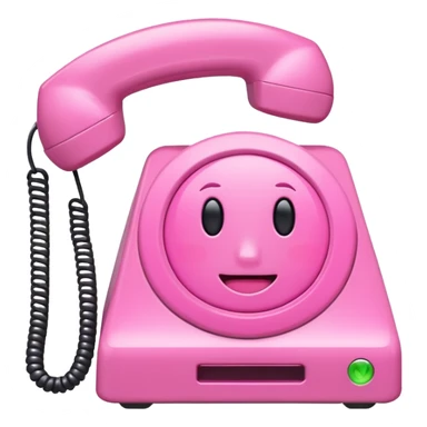 pink caller id sticker