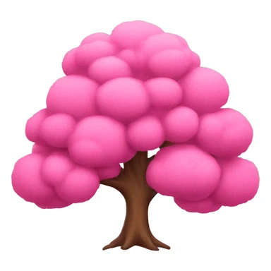 Pink tree  sticker