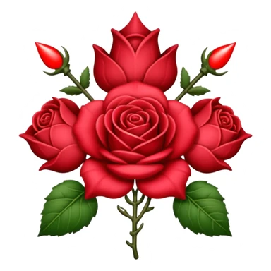 brasão medieval rosa de sangue vermelha sticker