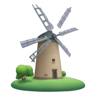 windmill purple sticker