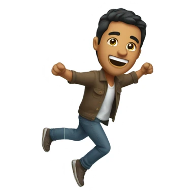 A Latino guy banging on a glass wall to help them sticker