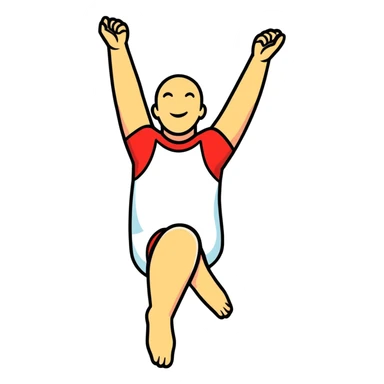 Legs up sticker