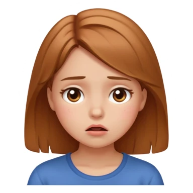 Girl flustered  blushing  sticker