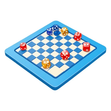 Blue board game sticker