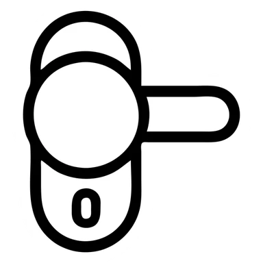 дверная ручка кружок sticker