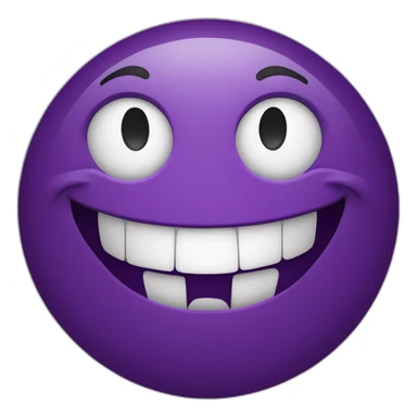grimace fake smile sticker
