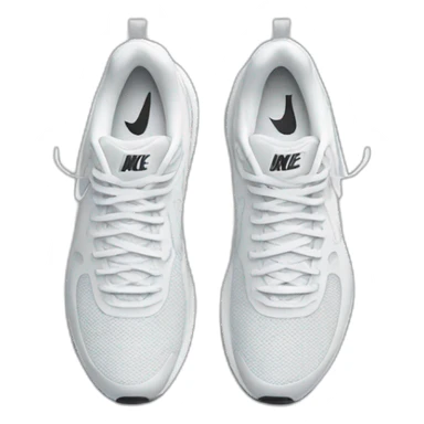 white nike running shoe (only one) sticker