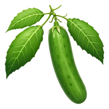 cucumber but it's a hanging on a palm sticker