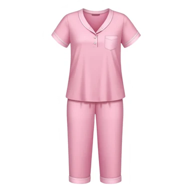 only a pink blouse and pants pijama without a girl, straightened up. Without any person sticker