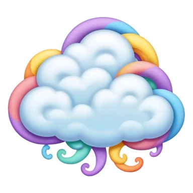 cloud of thoughts
 sticker