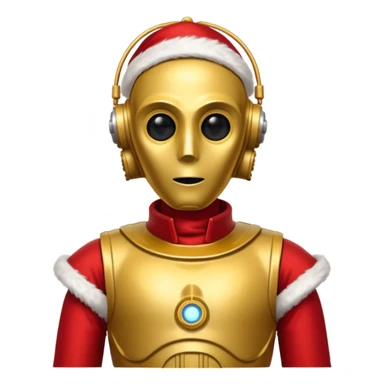 c3po santa sticker