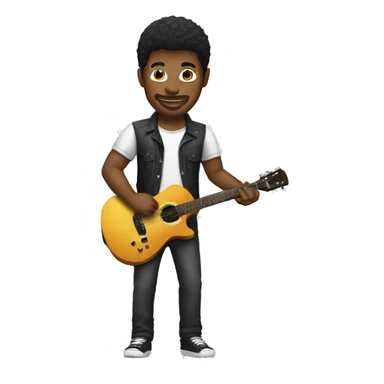 DJ con guitarra  sticker