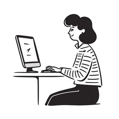 Kat using a computer sticker