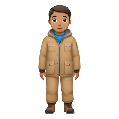 photorealistic greenland citizen standing full length sticker