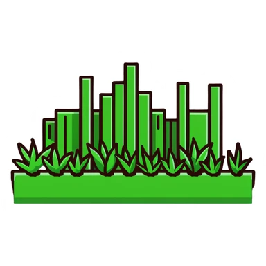 Minecraft grass block sticker