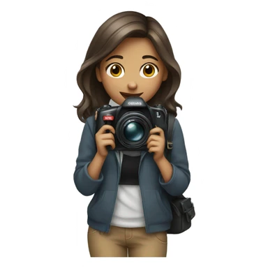 girl with camera  sticker