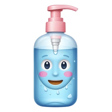 nettoyant visage avec ecriture sticker