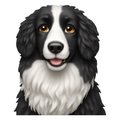 Black and white sheepdog sticker