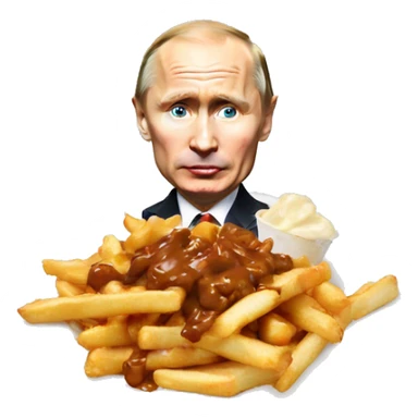 Putin eat a poutine sticker