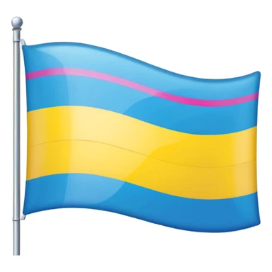 pansexual flag sticker