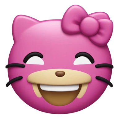 Hello kitty smiling sticker