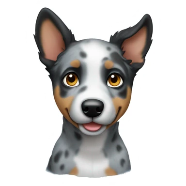 blue heeler puppy sticker