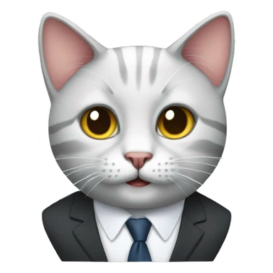 business cat sticker