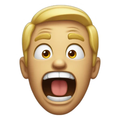 yelling emoji  sticker