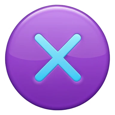 purple and cian checkmark sticker