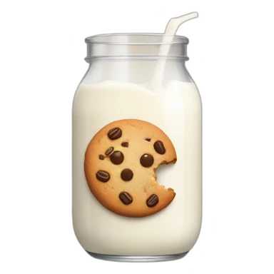Cookies with milk sticker