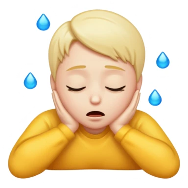 Create an emoji dramatically fainting sticker