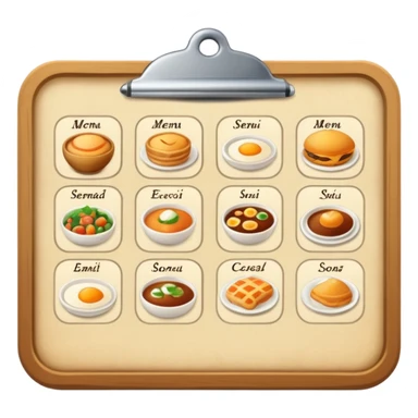 menu sticker