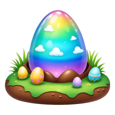 magical poop easter shire landscape  sticker