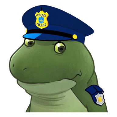 Police alligator sticker