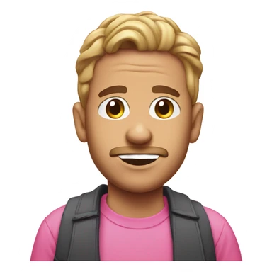 Wrote GARY in pink bubble gum font sticker