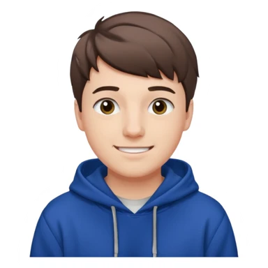 Draw MrBeast in casual hoodie with short hair & friendly smile. sticker