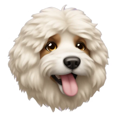 Coquette fluffy dog sticker
