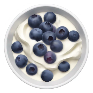 yoghurt bowl with grapes and blueberries sticker