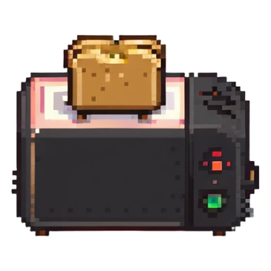 Toaster with bread sticker