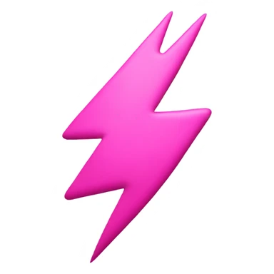 pink lightning emoji sticker