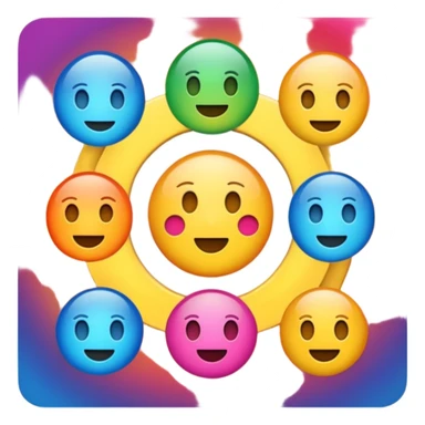 Create emoji coming out from portal open sticker