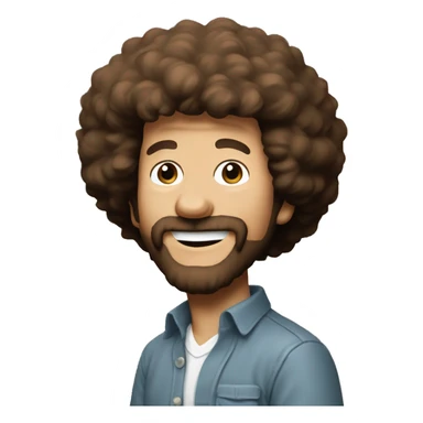 bob ross painting bob ross sticker