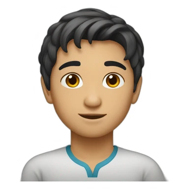 how looks uzbek boy named Saidkarim sticker