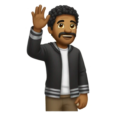 I need a khaby lame emoji with the hand style he has sticker